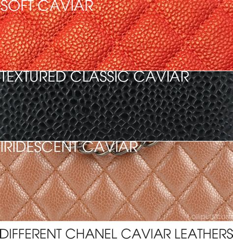 caviar leather chanel|A Guide to Different Types of Chanel Leather .